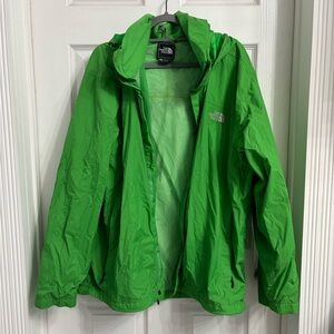 The North Face Hyvent Bright Green Windbreaker Jacket Men’s XL Hooded